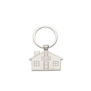 Chaveiro de metal formato casa personalizado
