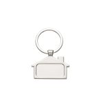 Chaveiro de metal formato casa personalizado para brindes.1