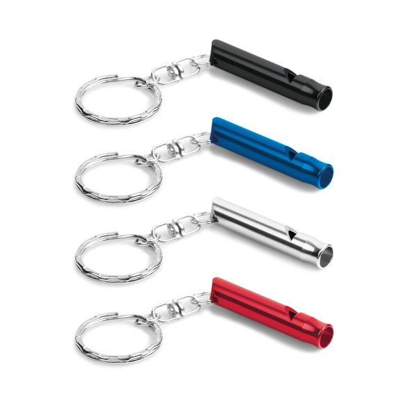 Chaveiro em metal com apito personalizado sp
