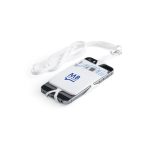 Porta cartões em silicone com cordão personalizado.3