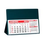 Calendário 2027 de Mesa Grande PVC Personalizado Cor VERDE