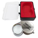 Lupa Metal Tampa Circular Personalizada
