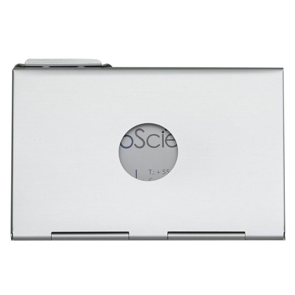 Medidas aproximadas para gravação (CxL): 9 cm x 4 cm Tamanho total aproximado (CxL): 9,4 cm x 6,2 cm Peso aproximado (g): 17