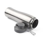 Garrafa Aço Inox Com Mosquetao Personalizada COR PRATA