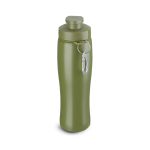 Garrafa Aço Inox Com Mosquetao Personalizada VERDE MILITAR