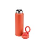 Garrafa com suporte para celular personalizada LARANJA DENTRO
