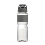 Squeeze plástico transparente personalizado CINZA SP
