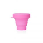 Copo Retrátil de Silicone 150ml Personalizado COR ROSA