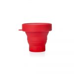 Copo Retrátil de Silicone 150ml Personalizado COR VERMELHO