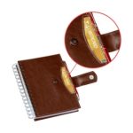 Agenda 2027 Wire-o Personalizada Premium marrom