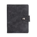 Caderno Fichário PU Personalizado PRETO