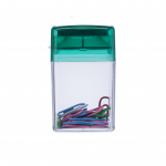 Porta-clips magnético em plástico personalizado cor verde