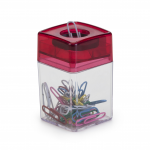 Porta-clips magnético em plástico personalizado cor vermelho