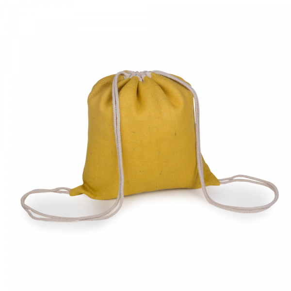 SACOLA MOCHILA EM JUTA PERSONALIZADA