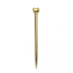 Caneta Metal Coração Personalizada cor dourada