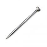 Caneta Metal Coração Personalizada cor prata