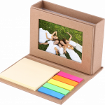 Bloco de anotações com porta retrato personalizado