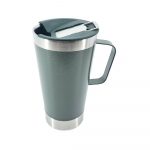 Caneca Térmica Personalizada Inox com Abridor 550ml cor verde