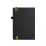 Agenda Personalizada 2023 tipo moleskine com elastico verde 1