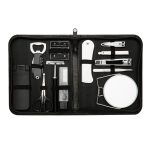 Kit masculino 12 peças em estojo de couro sintético personalizados2