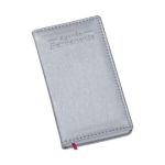 agenda de bolso personalizado prata