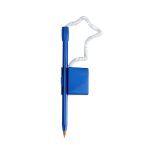 Caneta Balcão Plástica Personalizada AZUL