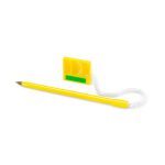 Caneta Balcão Plástica Personalizada COR AMARELO