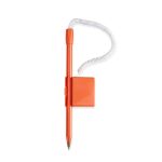 Caneta Balcão Plástica Personalizada LARANJA