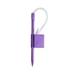 Caneta Balcão Plástica Personalizada ROXA