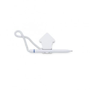 caneta balcão formato de casa plástica personalizada