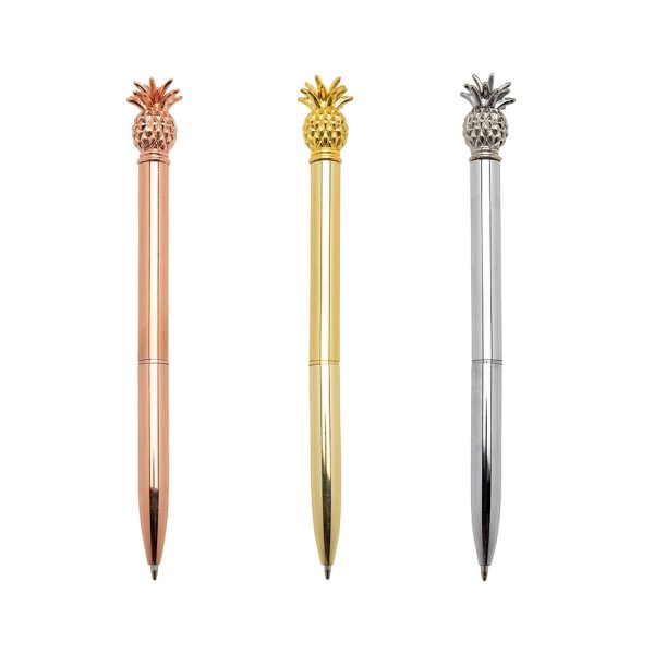 Caneta Metal Abacaxi Personalizada Caneta Personalizada