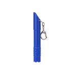Caneta Plástica com Lanterna e Apito Personalizada AZUL