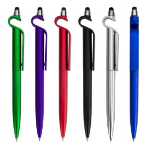 Caneta Plástica Touch com Suporte Personalizada para brindes