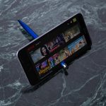 Caneta Plástica Touch com Suporte Personalizada1