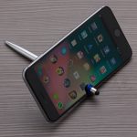 Caneta Plástica Touch com Suporte Personalizada1