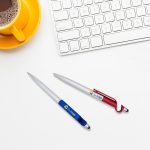 Caneta Plástica Touch com Suporte Personalizada2