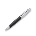 Caneta metálica com couro personalizada