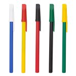 Caneta plástica com tampa personalizada.11