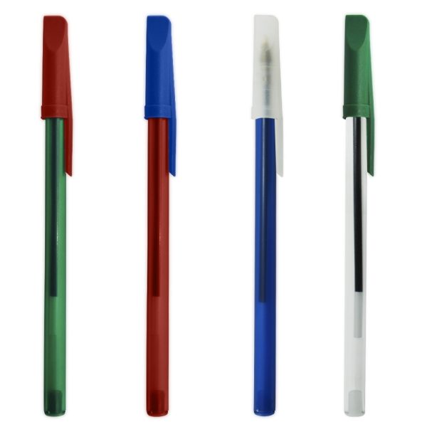 Caneta plástica com tampa pra brindes Caneta personalizada com logo,