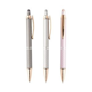 caneta metal touch personalizada para brinfrd