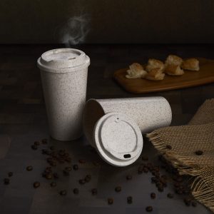 Copo Fibra de Arroz Personalizado.