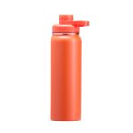 garrafa térmica inox 850ml personalizada LARANJA
