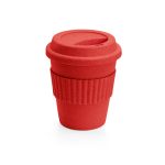 Copo de viagem com tampa em fibra de bambu personalizado1