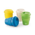 Copo de viagem com tampa em fibra de bambu personalizado3