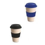 Copo para viagem em fibra de bambu personalizado