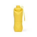 Garrafa Dobrável Silicone Personalizada AMARELO