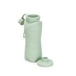 Garrafa Dobrável Silicone Personalizada Verde RJ