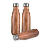 Garrafa Madeira Inox 750ml Personalizada