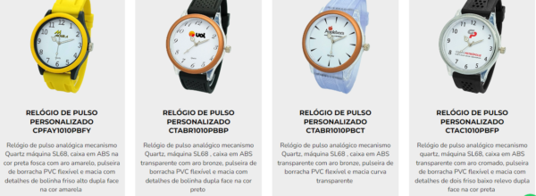 relógios personalizados para brindes