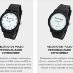 Relogio de pulso personalizado RJ